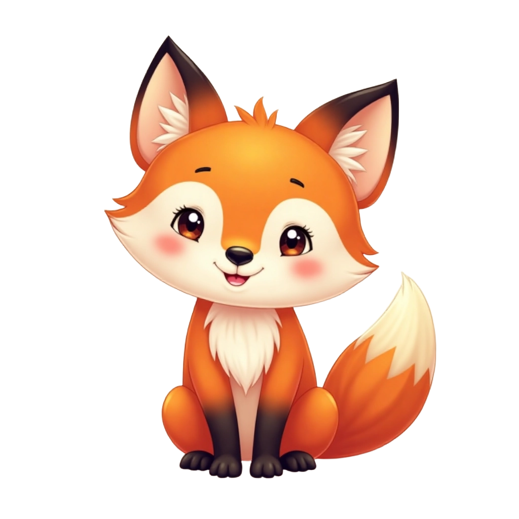 Adorable Cartoon Fox